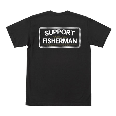 Dark Seas Support Basic Pocket Tee - Black
