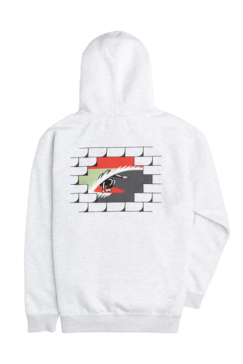 Dark Seas Drakes Heavyweight Sweatshirt - Heather Grey - Back