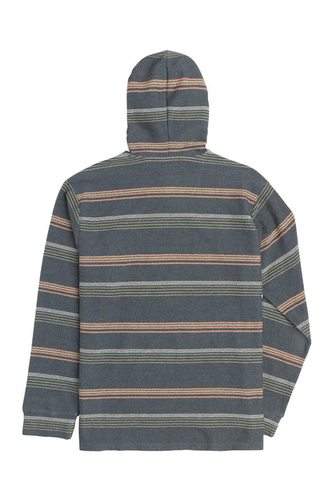 Dark Seas Ginther Hooded Knit - Slate - Back