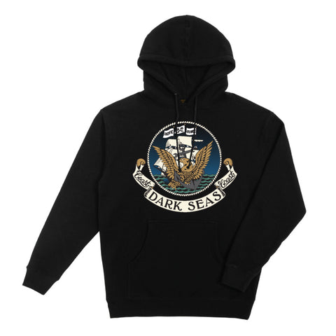 Dark Seas Interwoven Pullover Fleece - Black
