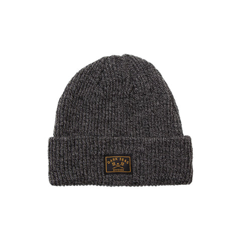 Dark Seas Knitner Beanie - Black Heather