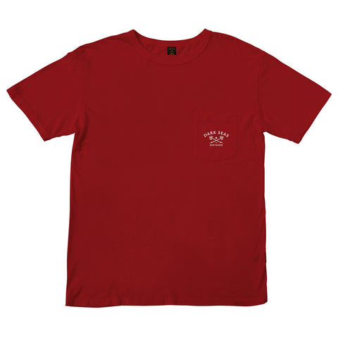 Dark Seas Newport Old Time Pocket Tee - Red