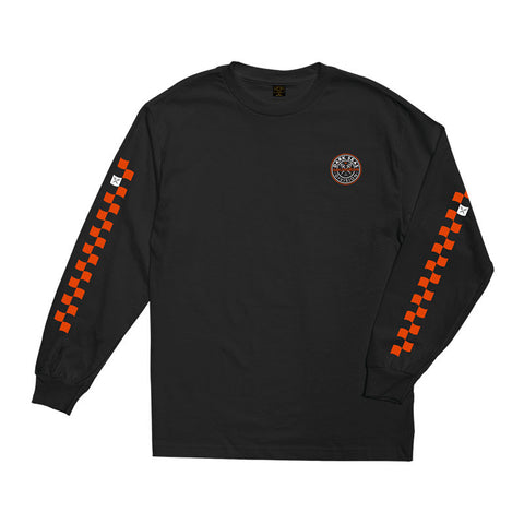 Dark Seas X Grundens Record Holder Stock L/S Tee - Black