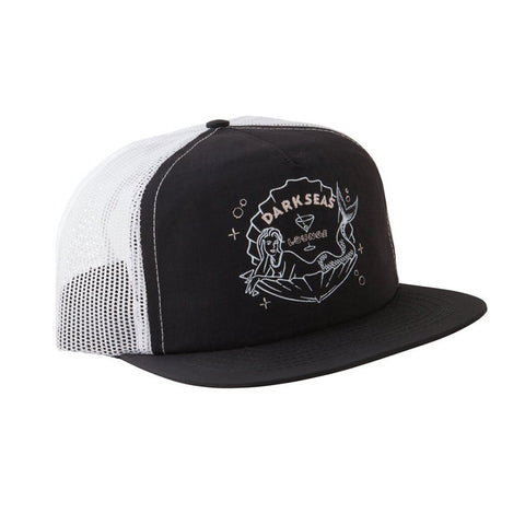 Dark Seas Shanghai'd Trucker Hat - Black / White