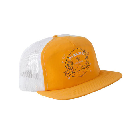 Dark Seas Shanghai'd Trucker Hat - Gold