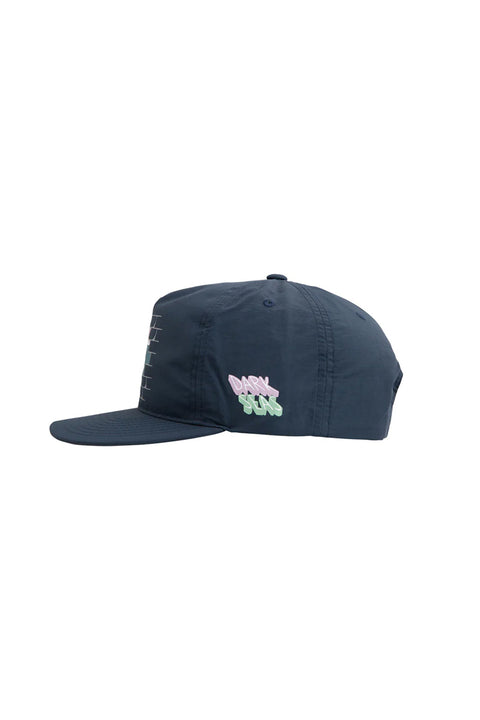 Dark Seas The Wall Hat - Slate - Side