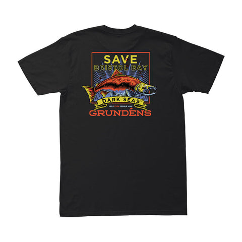 Dark Seas X Grundens Bristol Bay Tee - Black