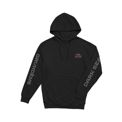 Dark Seas X Grundens Surface Waves Pullover Hoodie - Black