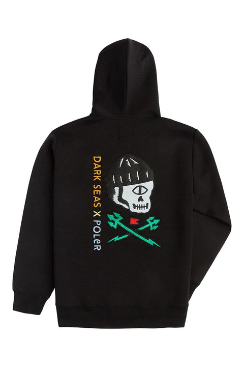 Dark Seas X Poler Pullover Hoody - Black