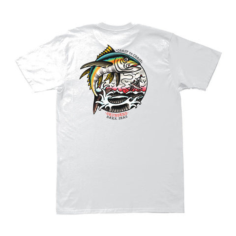 Dark Seas X Grundens Yellowfin Premium Tee - White