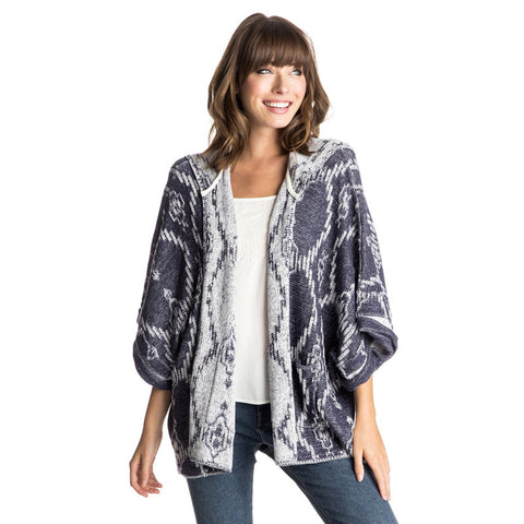 Roxy Dawn Breakers Hooded Poncho - Eclipse