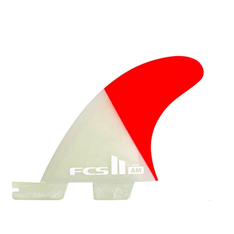 FCS II AM PC Medium Tri-Quad Fin Set - Flame