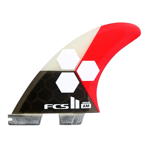 FCS II AM PC Medium Tri-Quad Fin Set - Flame