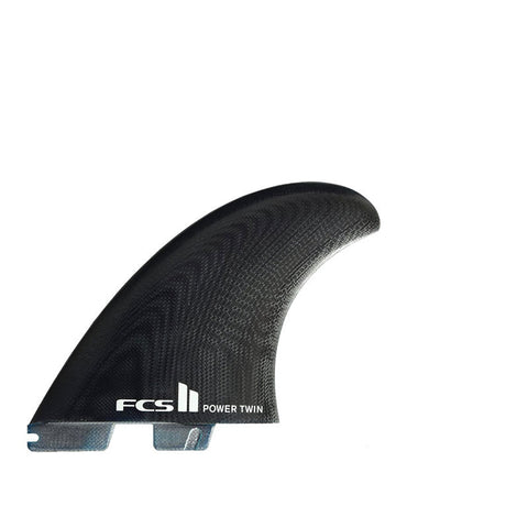 FCS II Power Twin + Stabilizer Fins - Black