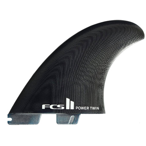 FCS II Power Twin + Stabilizer Fins - Black