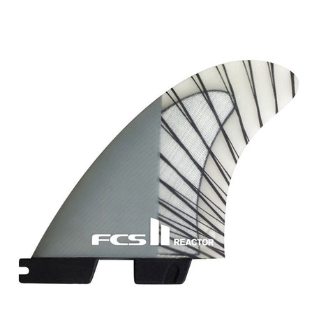 FCS II Reactor PC Carbon Tri Fin Set- Charcoal