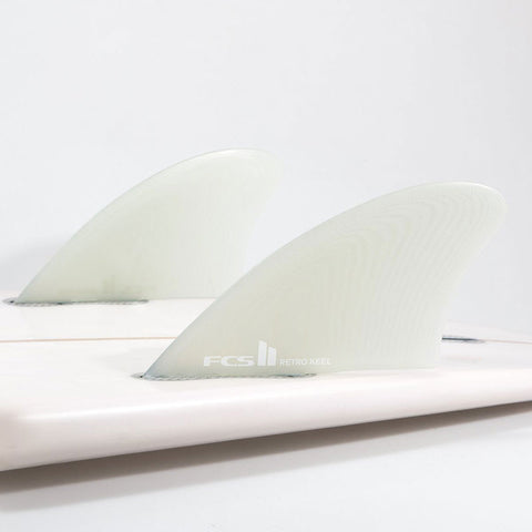 FCS II Retro Keel Fins - Clear