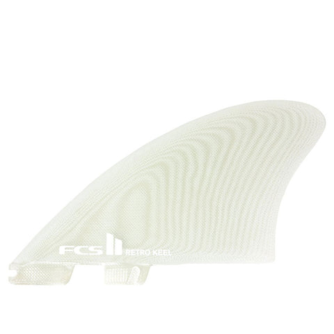 FCS II Retro Keel Fins - Clear