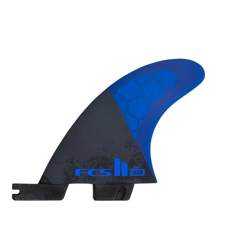 FCS II AM PC Medium Tri Quad Fin Set - Cobalt