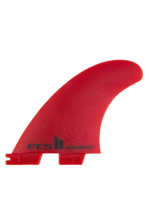 FCS II Accelerator Neo Glass Large Tri Fin Set - Red
