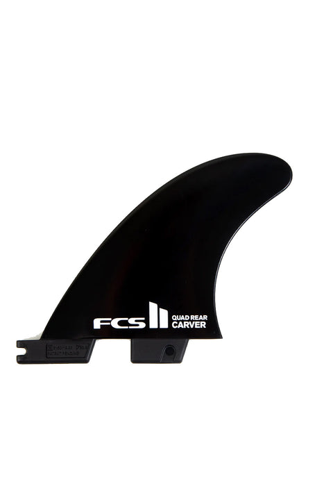 FCS II Carver Small Quad Rear Fins - Black