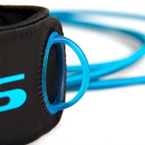 FCS 6' Freedom Leash - Charcoal/Gold