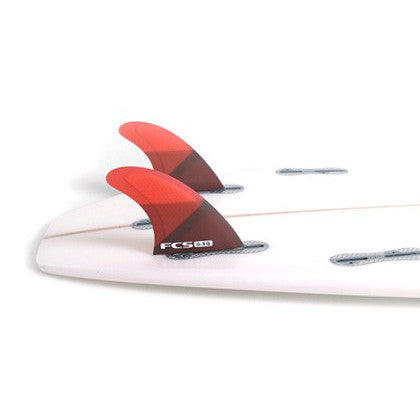 FCS G-XQ Quad Rear Fin Set - Red