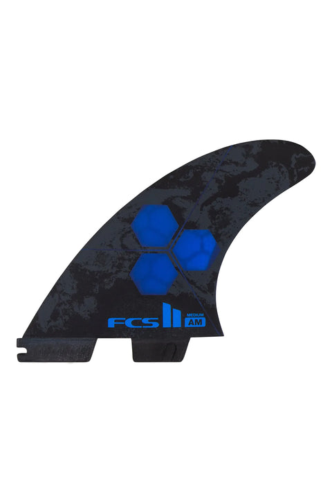 FCS II AM PC Medium Tri Quad Fin Set - Cobalt