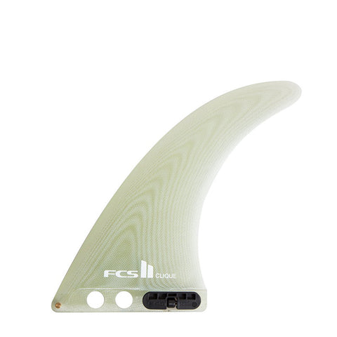 FCS II Clique 10" Longboard Fin - Clear