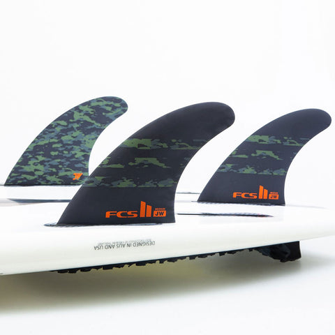 FCS II JW PC Medium Tri Fin Set - Camo