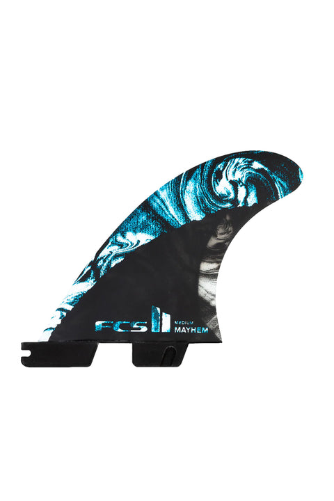 FCS II MB PC Carbon Medium Tri Fin Set - Blue