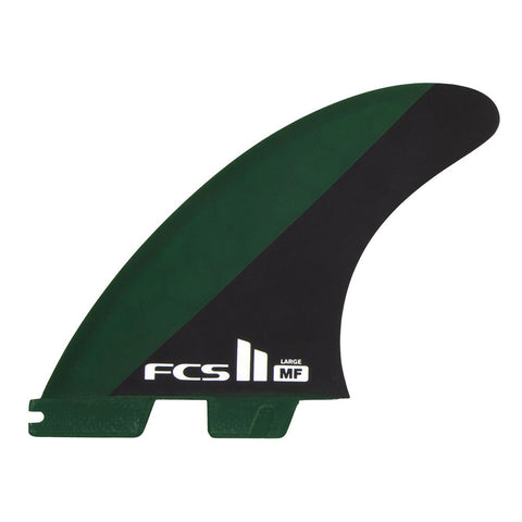 FCS II MF PC Large Tri Fin Set - Black / Olive