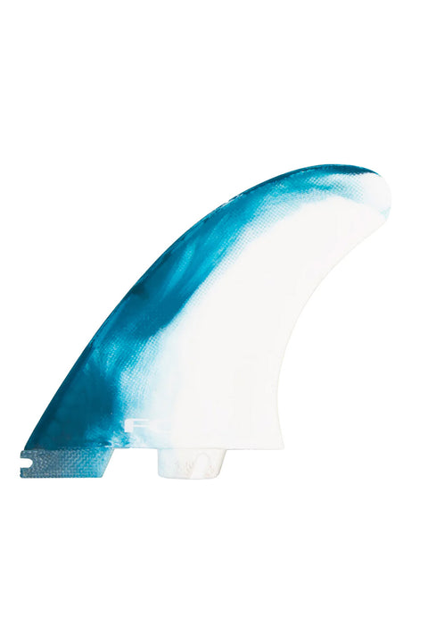 FCS II MR PC XLarge Twin + Stabilizer Fin Set - Dusty Blue