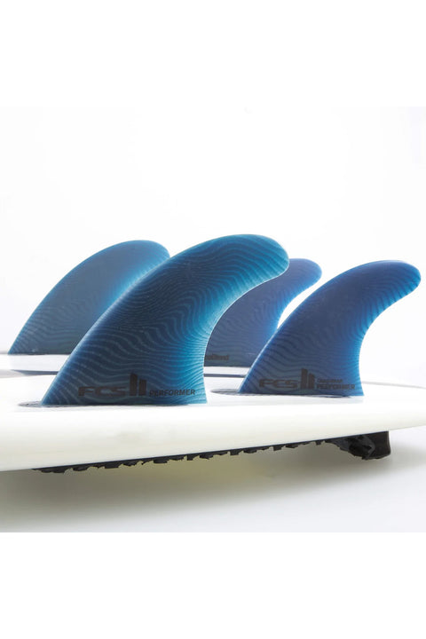 FCS II Performer Neo Glass Medium Tri-Quad Fin Set - Pacific
