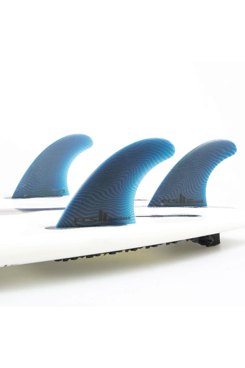 FCS II Performer Neo Glass Medium Tri Fin Set - Pacific