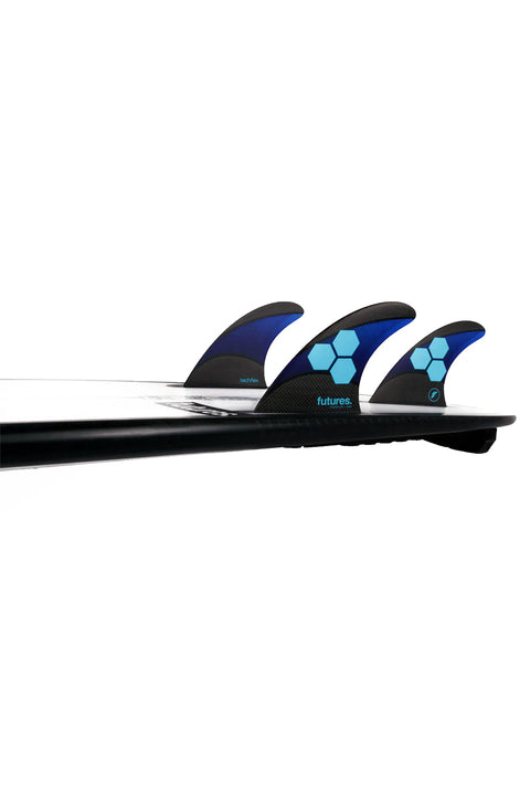 Futures Fins AM1 Techflex Thruster Fin - Blue / Cyan