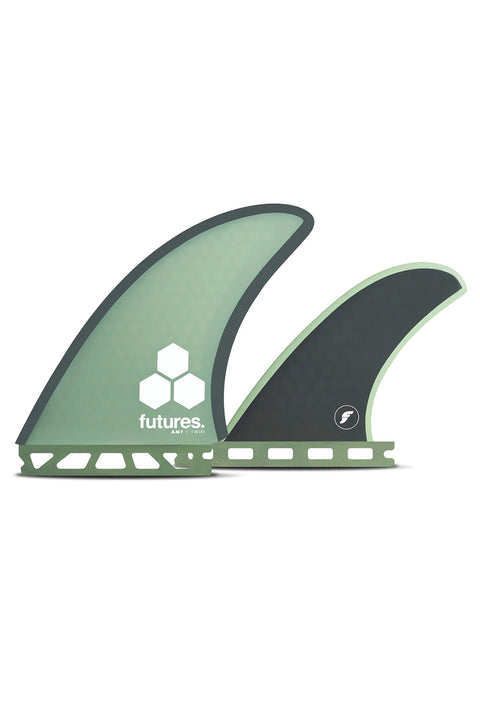 Futures Fins Al Merrick Twin + 1 - Green / Gray
