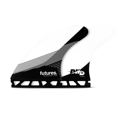Futures Fins DHD Large Thruster Fin - Black / White