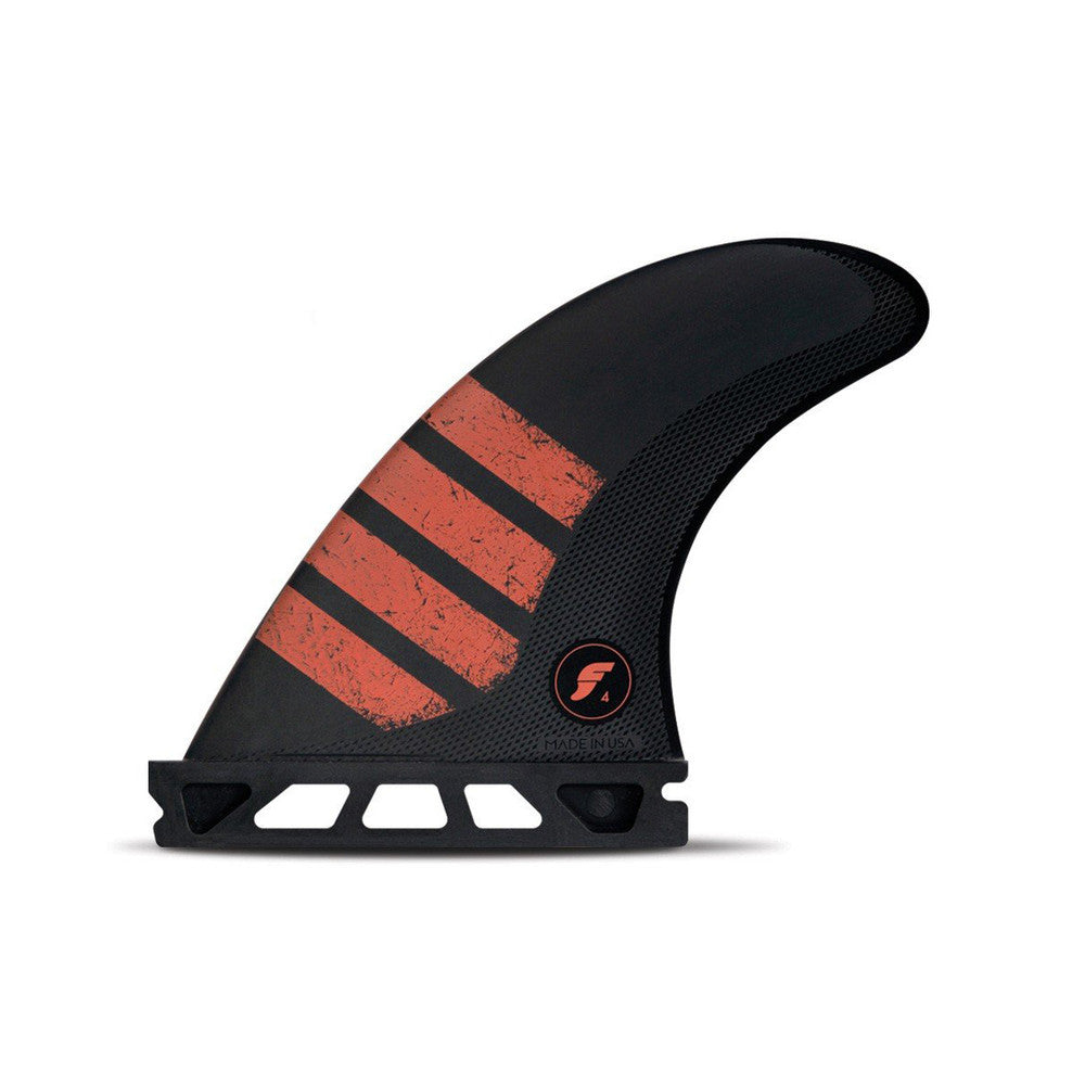 Futures Fins F4 Alpha Thruster Fin - Carbon / Red | Moment