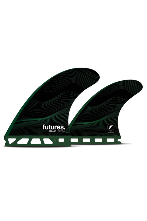 Futures Fins F8 Legacy Quad Fin - Gray / Black