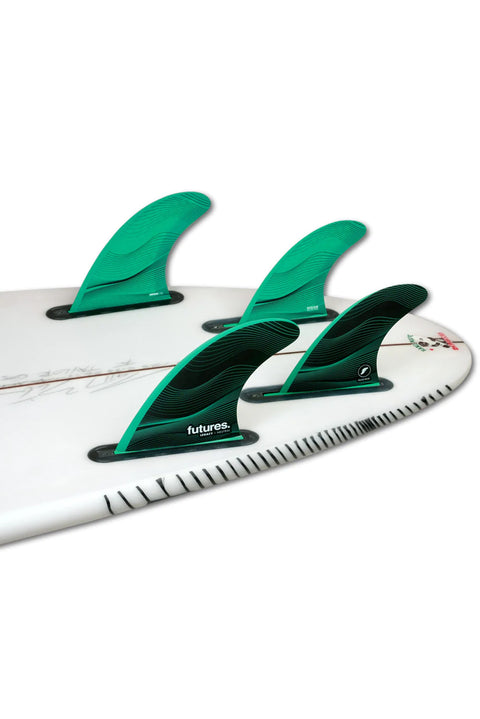 Futures Fins F6 Legacy Quad Fin - Green