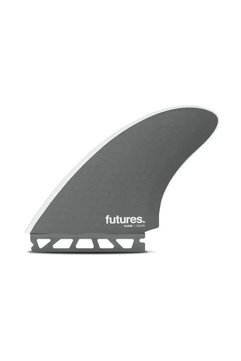 Futures Fins Flow Quad Fin Set - Slate - Front Fin