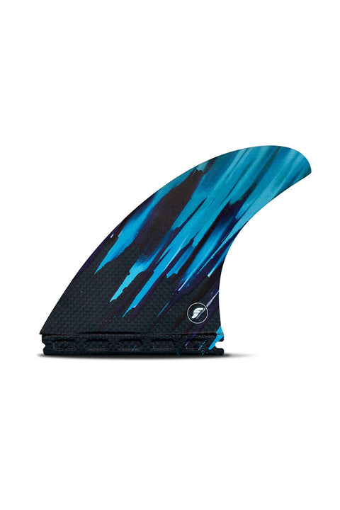 Futures Fins Mayhem Vapor Core Thruster Fin - Carbon / Blue - Back