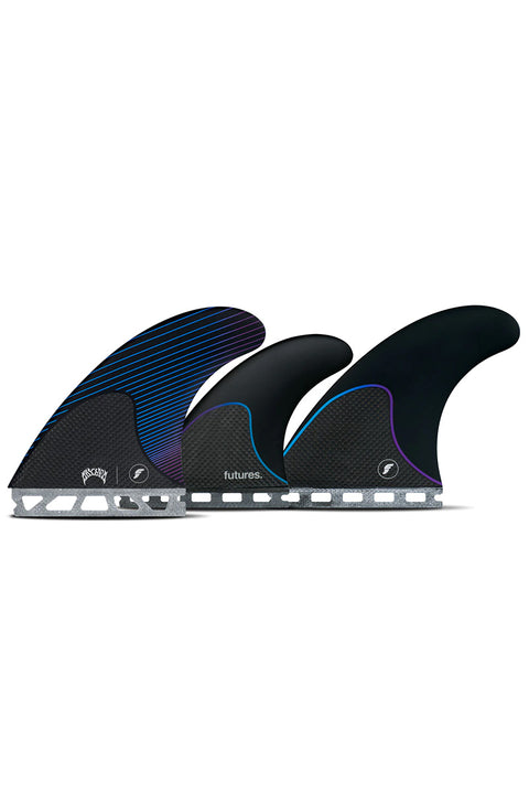 Futures Fins Mayhem Large 5 Fin Set - Blue / Violet