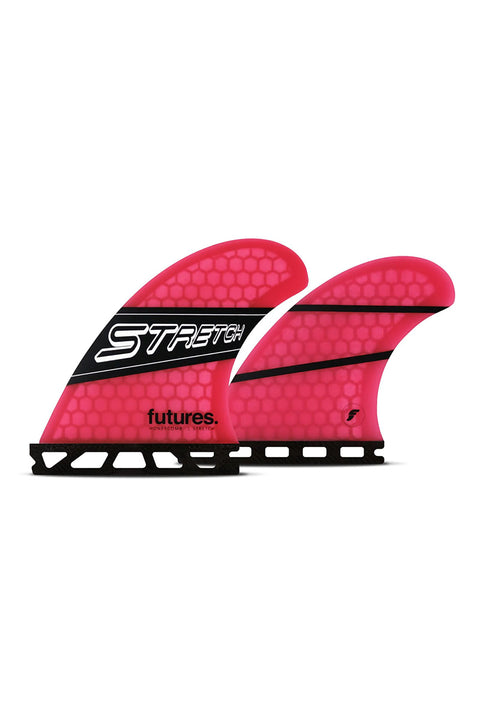 Futures Fins Stretch Quad Fin Set - Pink / Black