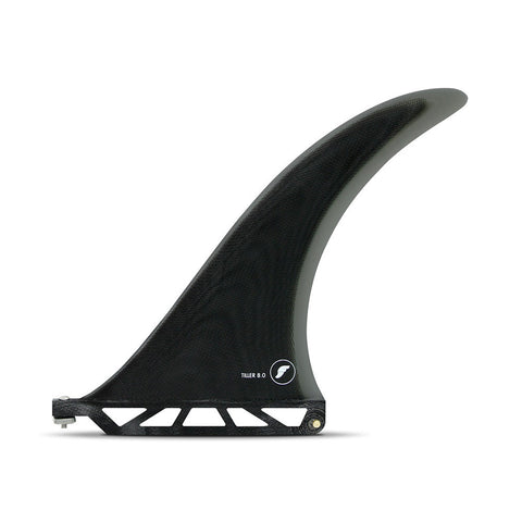 Futures Fins Tiller 8.0 Longboard Fin - Black / Smoke