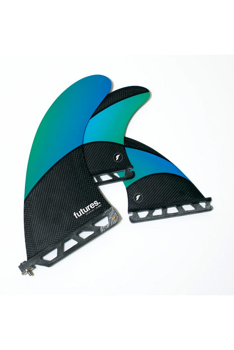 Futures Fins Longboard Techflex 2+1 Fin - Blue / Green