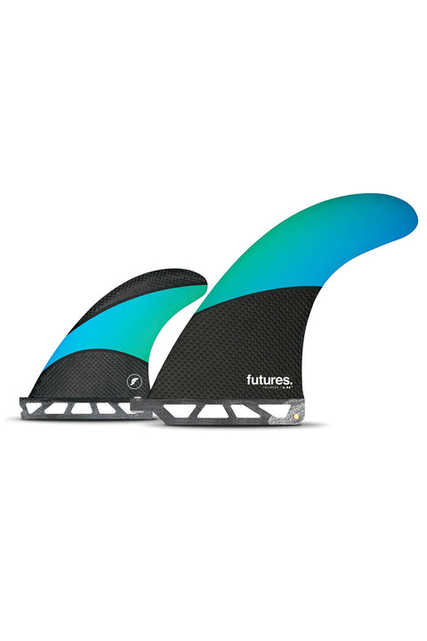 Futures Fins Longboard Techflex 2+1 Fin - Blue / Green