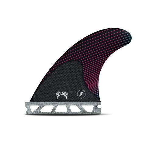 Futures Fins Mayhem Small Thruster Fin - Pink / Teal