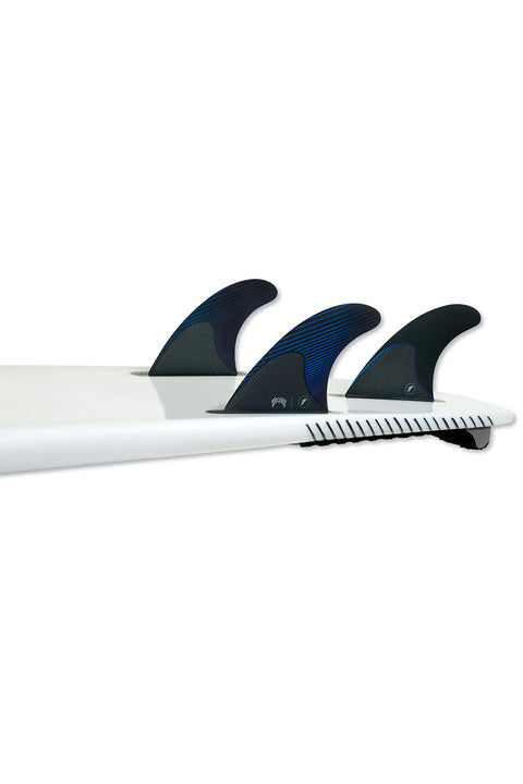 Futures Fins Mayhem Large Thruster Fin Set - Blue / Violet